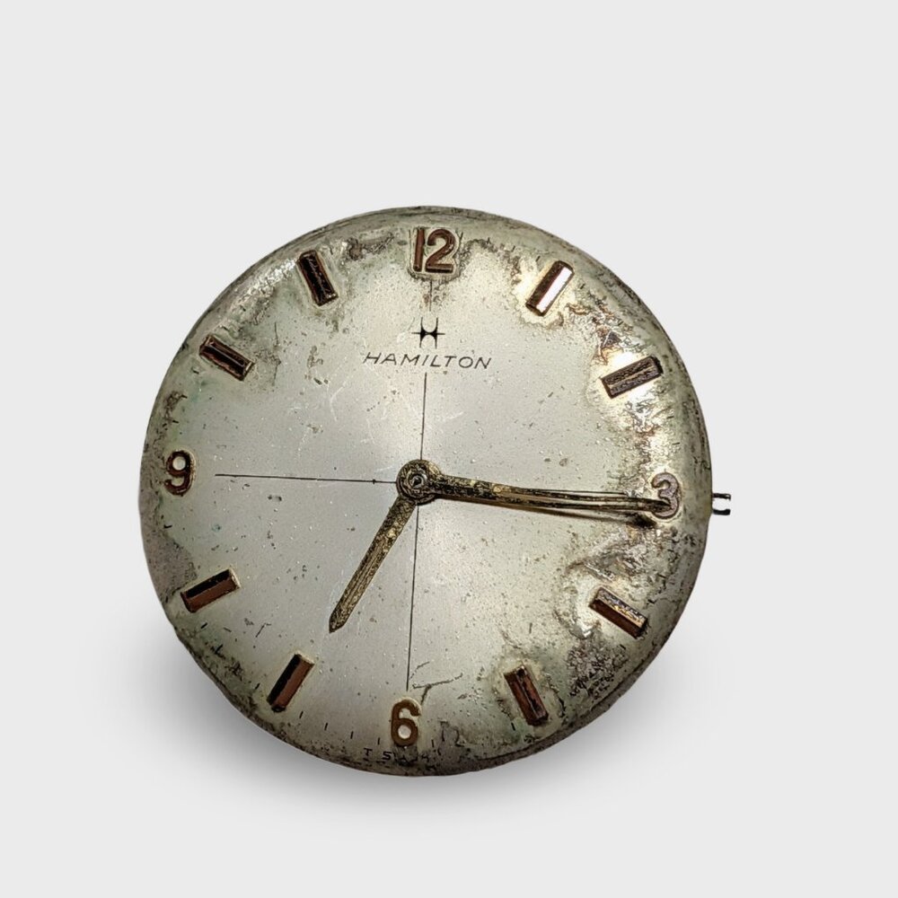 Hamilton Watch Movement 688 - 17 Jewel Dial for Parts